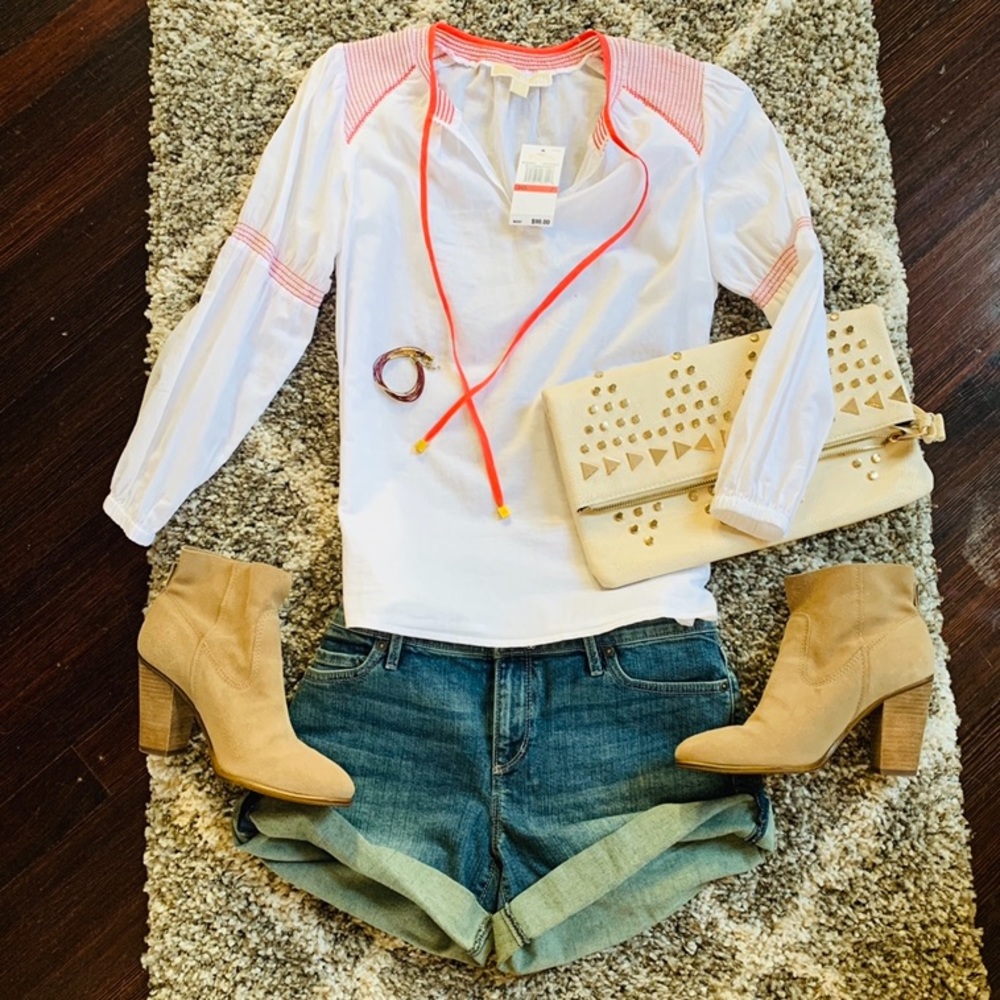 NWT Michael Kors peasant top